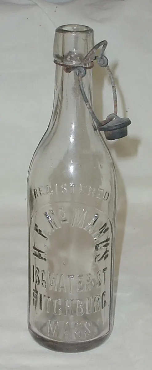 H. F. McManus soda bottle — image 1